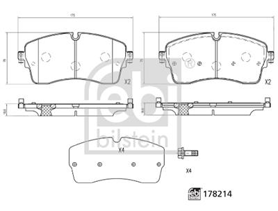 FEBI BILSTEIN 178214 Číslo výrobce: 22485. EAN: 4054224782149.