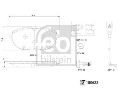 FEBI BILSTEIN 180622 Číslo výrobce: 26270. EAN: 4054224806227.