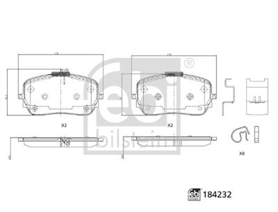 FEBI BILSTEIN 184232 Číslo výrobce: 22962. EAN: 4054224842324.