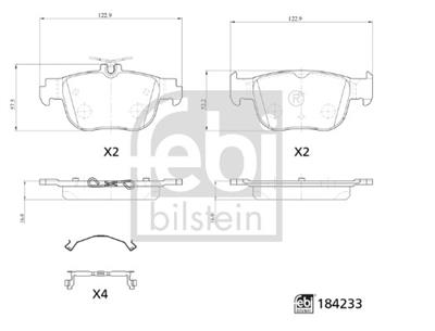 FEBI BILSTEIN 184233 Číslo výrobce: 26303. EAN: 4054224842331.
