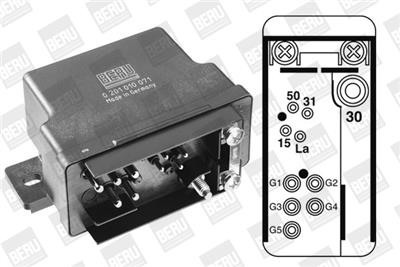 BERU GR071 Číslo výrobce: 0 201 010 071. EAN: 4014427061069.