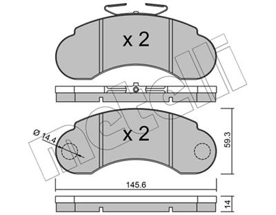 METELLI 22-0055-0 Číslo výrobce: 20934. EAN: 8032747613658.