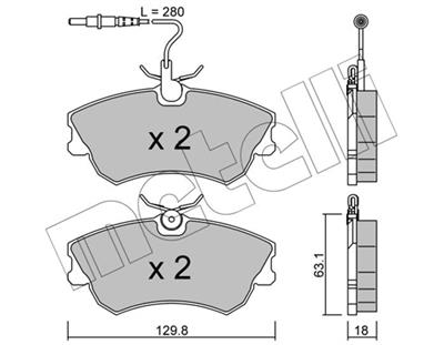 METELLI 22-0222-0 Číslo výrobce: 21887. EAN: 8032747617748.