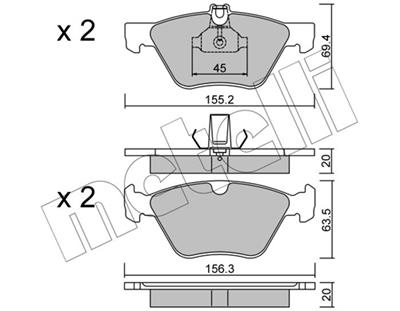 METELLI 22-0252-0 Číslo výrobce: 21670. EAN: 8032747618264.