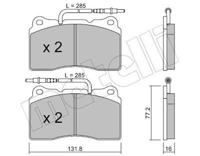 METELLI 22-0288-2 Číslo výrobce: 23575. EAN: 8032747619094.
