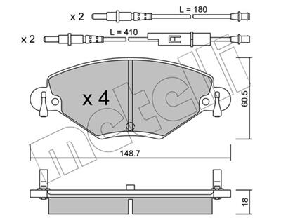 METELLI 22-0331-0 Číslo výrobce: 23277. EAN: 8032747619896.