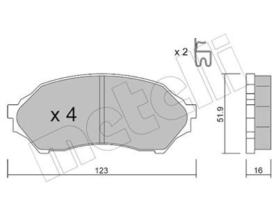 METELLI 22-0387-0 Číslo výrobce: 23490. EAN: 8032747620793.