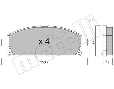 METELLI 22-0406-0 Číslo výrobce: 23420. EAN: 8032747621066.