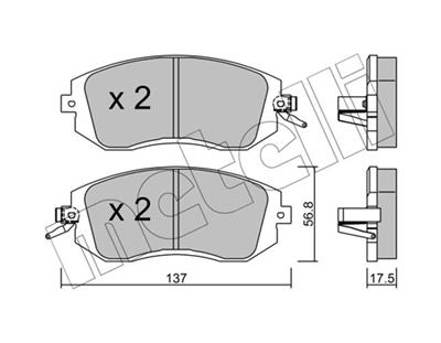 METELLI 22-0500-1 Číslo výrobce: 25760. EAN: 8032747106815.