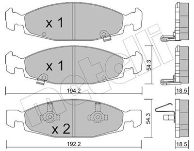 METELLI 22-0525-0 Číslo výrobce: 23631. EAN: 8032747622490.