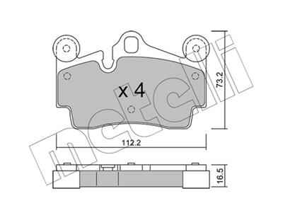 METELLI 22-0655-0 Číslo výrobce: 23694. EAN: 8032747624678.
