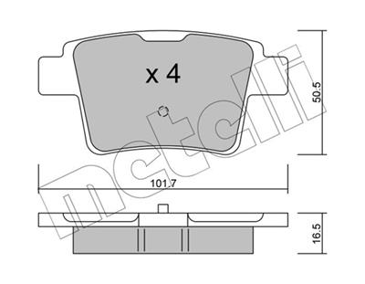 METELLI 22-0677-0 Číslo výrobce: 24260. EAN: 8032747625170.