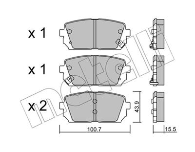 METELLI 22-0784-0 Číslo výrobce: 24491. EAN: 8032747626481.