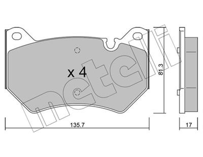 METELLI 22-1170-0 Číslo výrobce: 22958. EAN: 8032747342053.