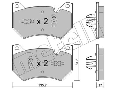 METELLI 22-1170-1 Číslo výrobce: 26167. EAN: 8032747342091.