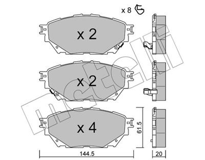 METELLI 22-1222-0 Číslo výrobce: 25749. EAN: 8032747338780.