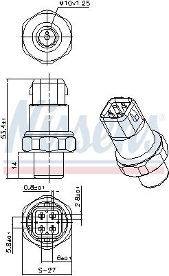 NISSENS 301036 Číslo výrobce: 351028101. EAN: 5707286535947.