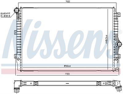 NISSENS 606084 Číslo výrobce: 72511830. EAN: 5707286418271.