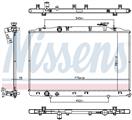 NISSENS 606823 - Chladič motora