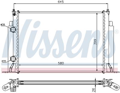 NISSENS 61885A Číslo výrobce: 376767731. EAN: 5707286198852.