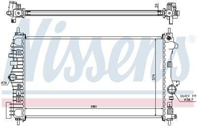 NISSENS 630716 Číslo výrobce: 376754351. EAN: 5707286349841.