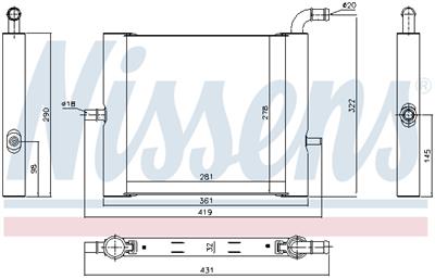 NISSENS 64338 Číslo výrobce: 376792584. EAN: 5707286417083.