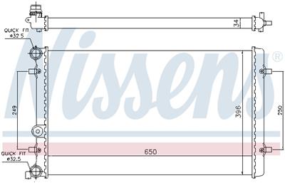 NISSENS 65011 Číslo výrobce: 376727791. EAN: 5707286221147.