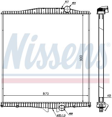 NISSENS 654620 Číslo výrobce: 376774791. EAN: 5707286280427.