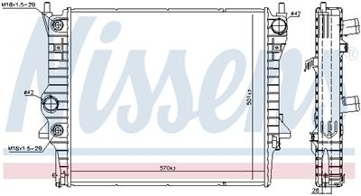 NISSENS 66708 Číslo výrobce: 376764361. EAN: 5707286347373.