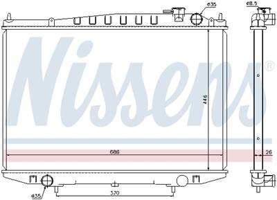 NISSENS 67356 Číslo výrobce: 376795074. EAN: 5707286227903.