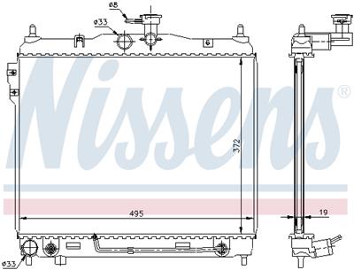 NISSENS 67496 Číslo výrobce: 376762014. EAN: 5707286228344.
