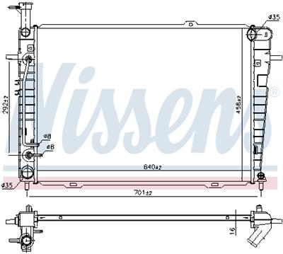 NISSENS 675015 Číslo výrobce: 376763674. EAN: 5707286385948.