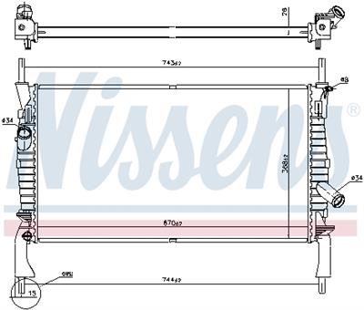 NISSENS 69225 Číslo výrobce: 376764401. EAN: 5707286230743.