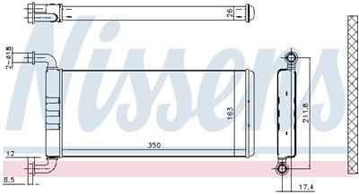 NISSENS 72041 Číslo výrobce: 70818797. EAN: 5707286233577.