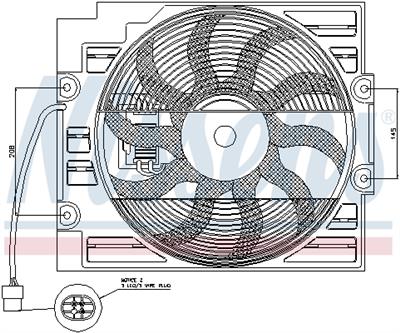 NISSENS 85422 Číslo výrobce: 351040111.