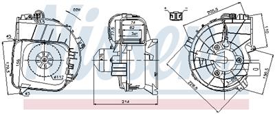 NISSENS 87084 Číslo výrobce: 033814LR. EAN: 5707286378667.