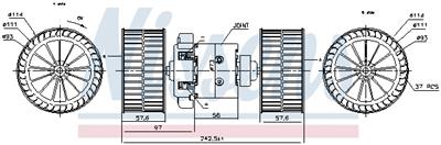 NISSENS 87191 Číslo výrobce: 351029041. EAN: 5707286392380.