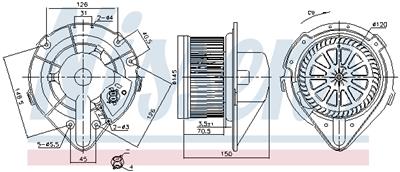 NISSENS 87798 Číslo výrobce: 351149521. EAN: 5707286477261.