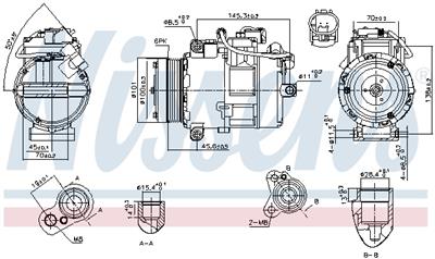 NISSENS 890012 Číslo výrobce: 351105261. EAN: 5707286382657.