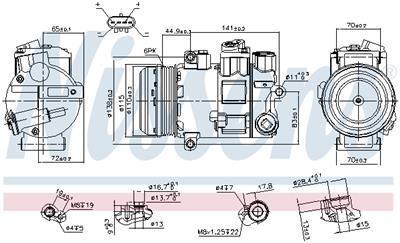 NISSENS 890645 Číslo výrobce: 351105401. EAN: 5707286454941.
