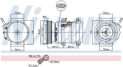 NISSENS 890679 Číslo výrobce: 351340461. EAN: 5707286469570.