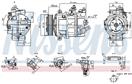 NISSENS 890893 - Kompresor klimatizácie