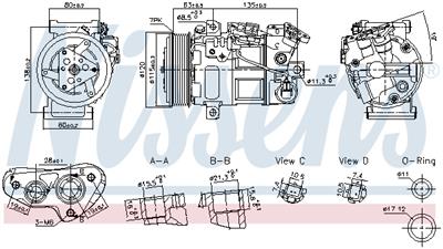 NISSENS 891017 Číslo výrobce: 72521757. EAN: 5707286511149.
