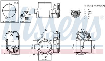 NISSENS 955193 Číslo výrobce: DVE5C. EAN: 5707286547490.