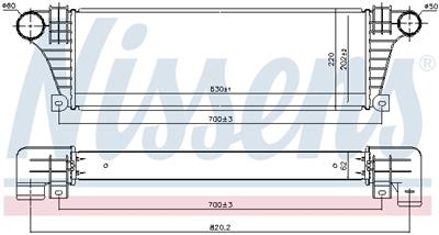 NISSENS 96857 Číslo výrobce: 93811169EB50. EAN: 5707286266124.