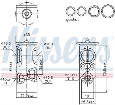NISSENS 999394 Číslo výrobce: 351004254. EAN: 5707286484115.