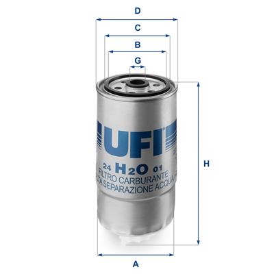 UFI 24.H2O.01 EAN: 8003453061118.