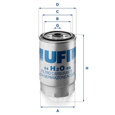 UFI 24.H2O.02 EAN: 8003453061170.