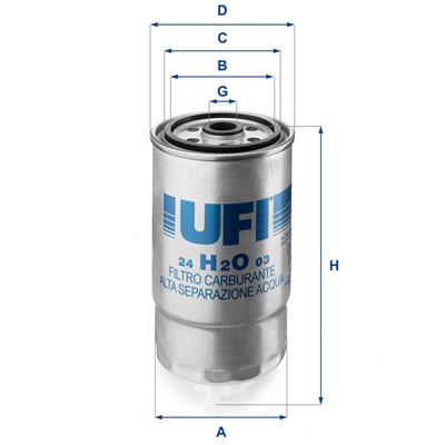 UFI 24.H2O.03 EAN: 8003453061200.