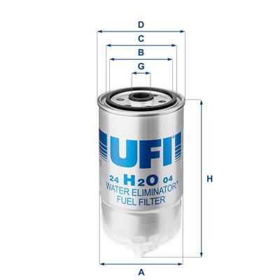 UFI 24.H2O.04 EAN: 8003453061231.